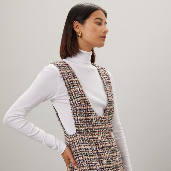 Tweed Pinafore Dress - Picture 3 of 5